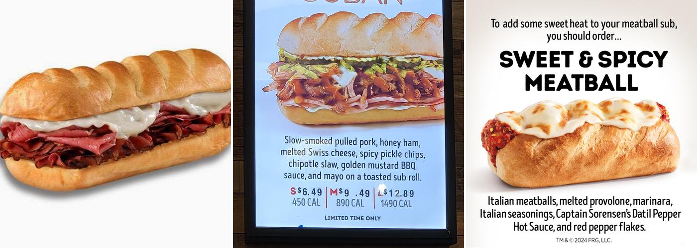 Firehouse Subs 5 Points Menu