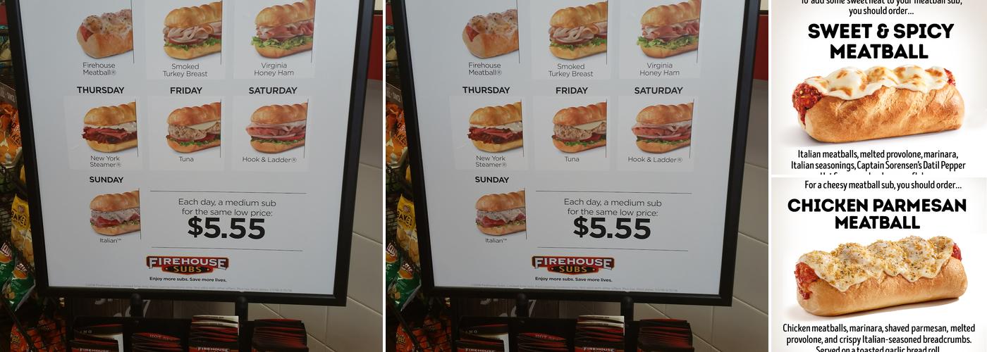 Firehouse Subs Baymeadows Menu