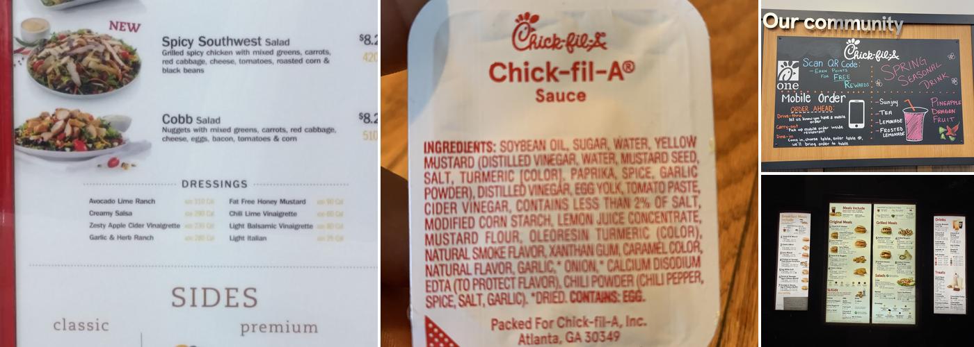 Chick-fil-A Menu
