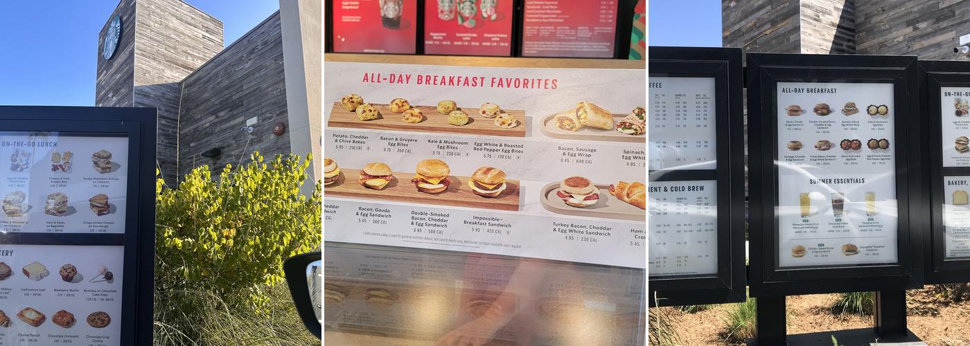 Starbucks Coffee Company Menu