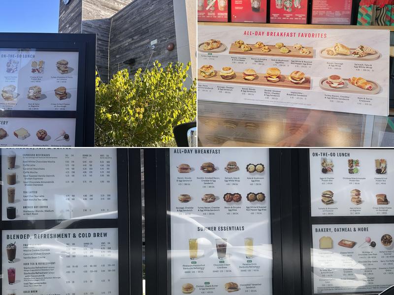 Starbucks Menu