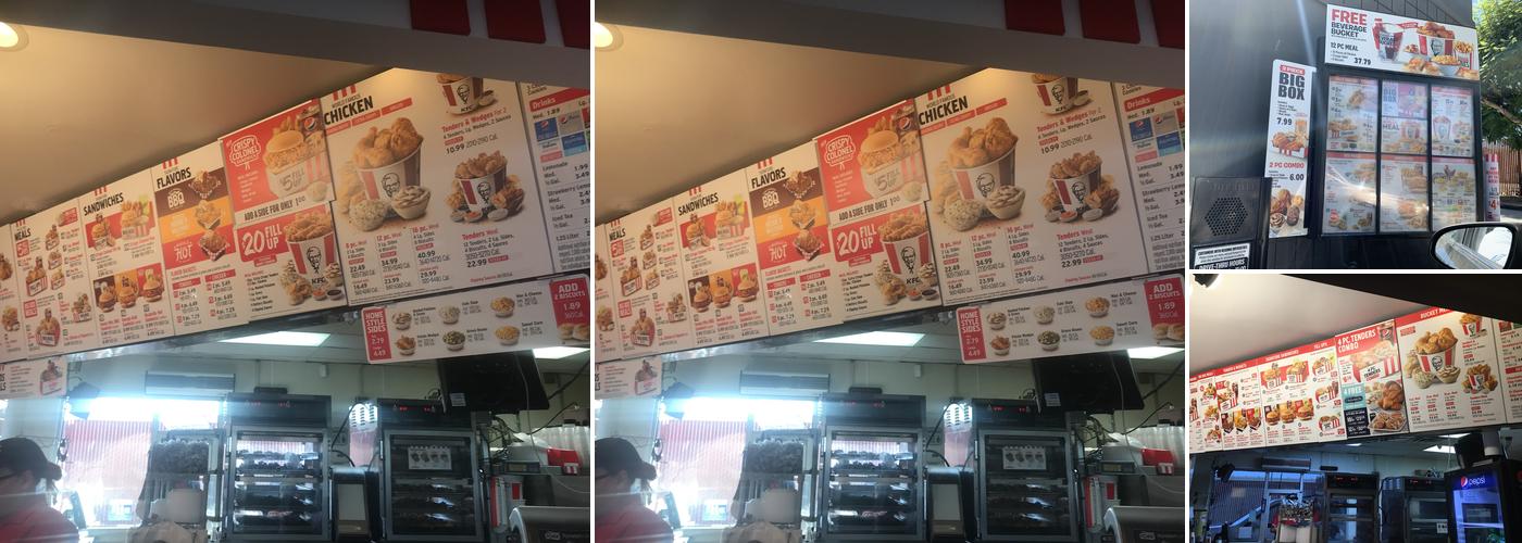 KFC Menu