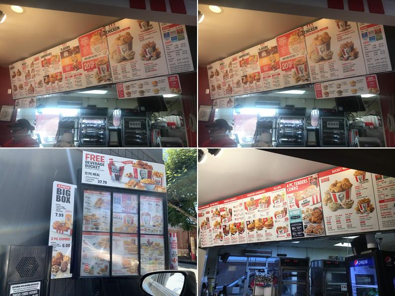 KFC Menu