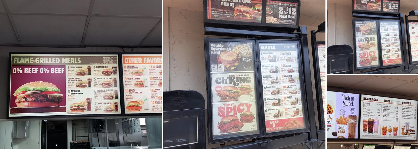 Burger King Menu