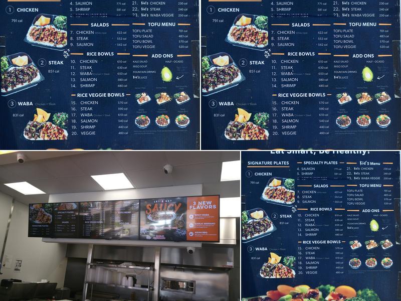 WaBa Grill Menu