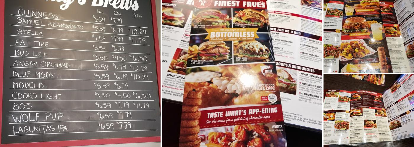 Red Robin Gourmet Burgers and Brews Menu