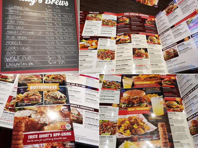 Red Robin Gourmet Burgers and Brews Menu