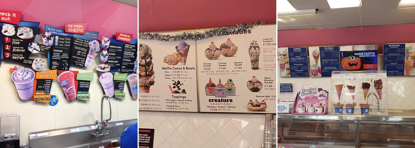 Baskin-Robbins Menu
