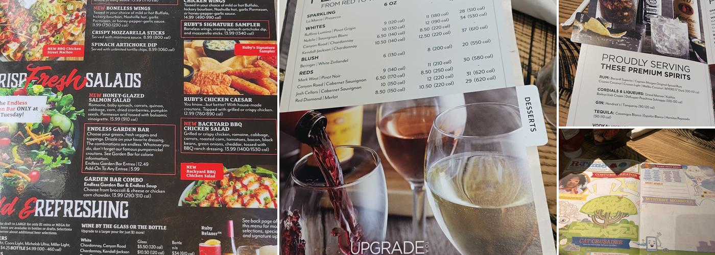 Ruby Tuesday Menu