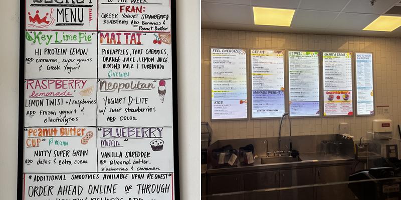 Smoothie King Menu