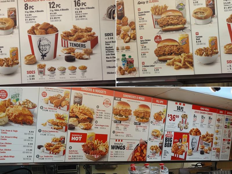 KFC Menu