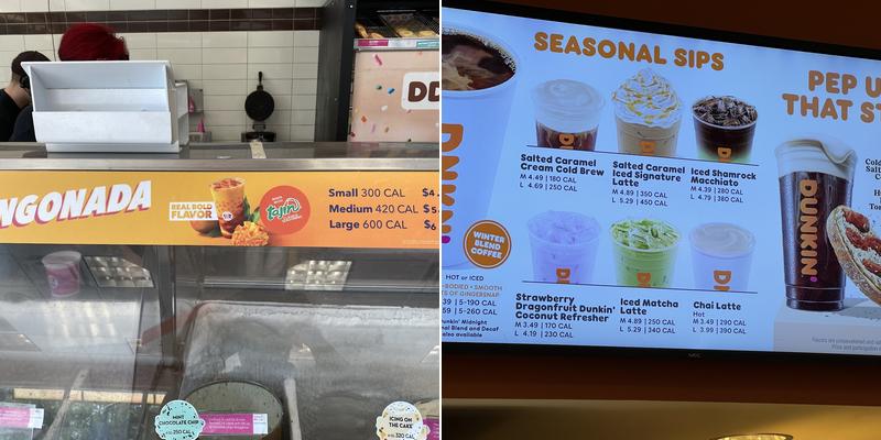 Baskin-Robbins Menu