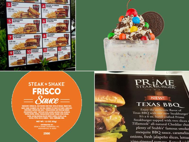 Steak 'n Shake Menu