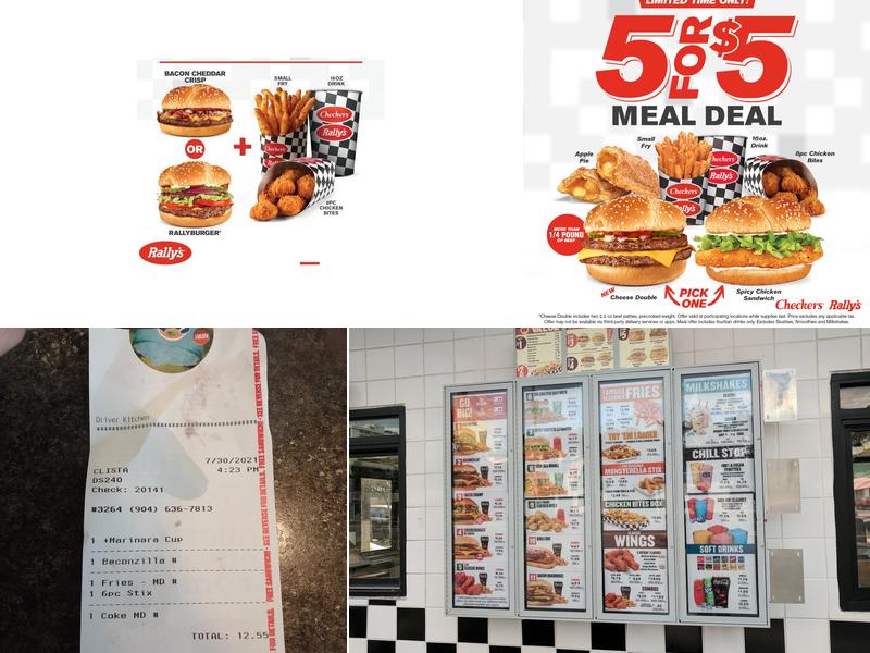 Checkers Menu