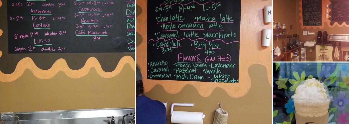 The Spot Coffee and Finery Menu