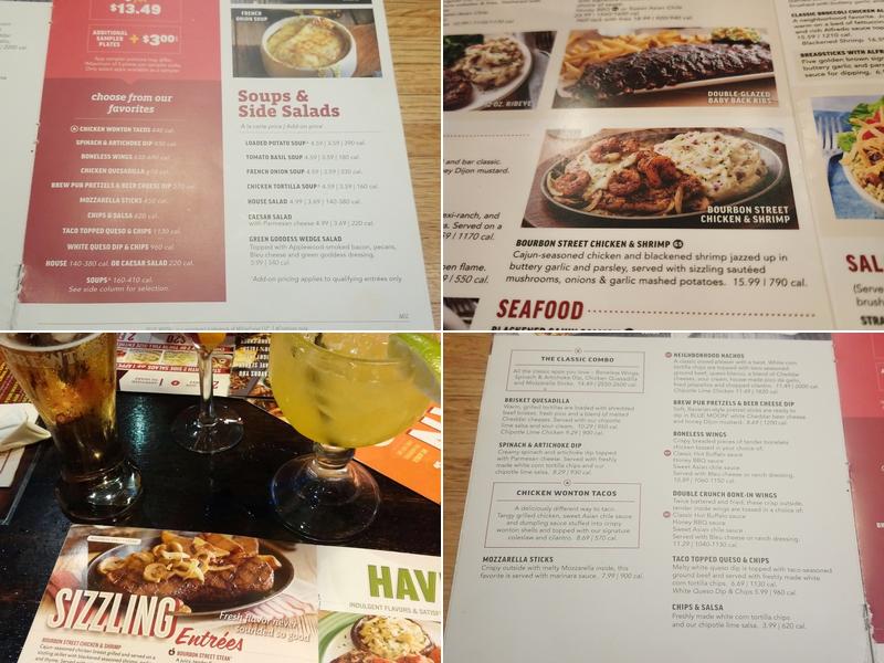 Applebee's Grill + Bar Menu