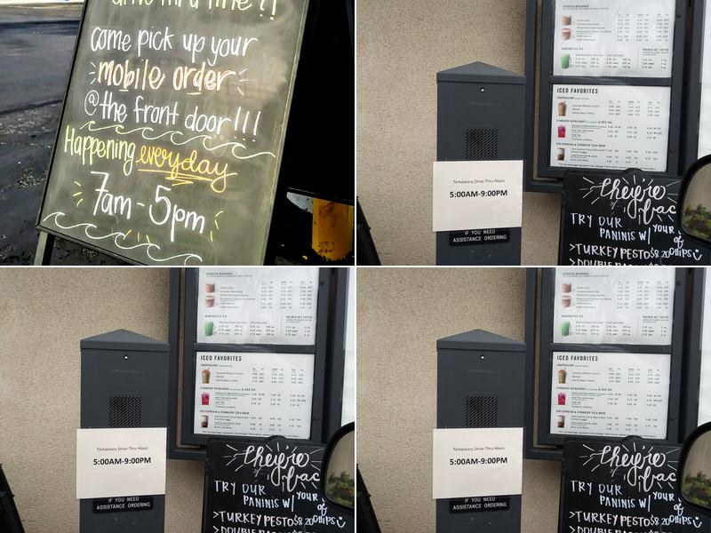 Starbucks Coffee Company Menu