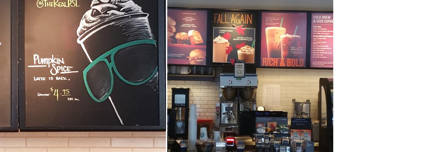 Starbucks Coffee Company Menu