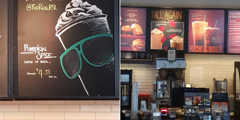 Starbucks Coffee Company Menu