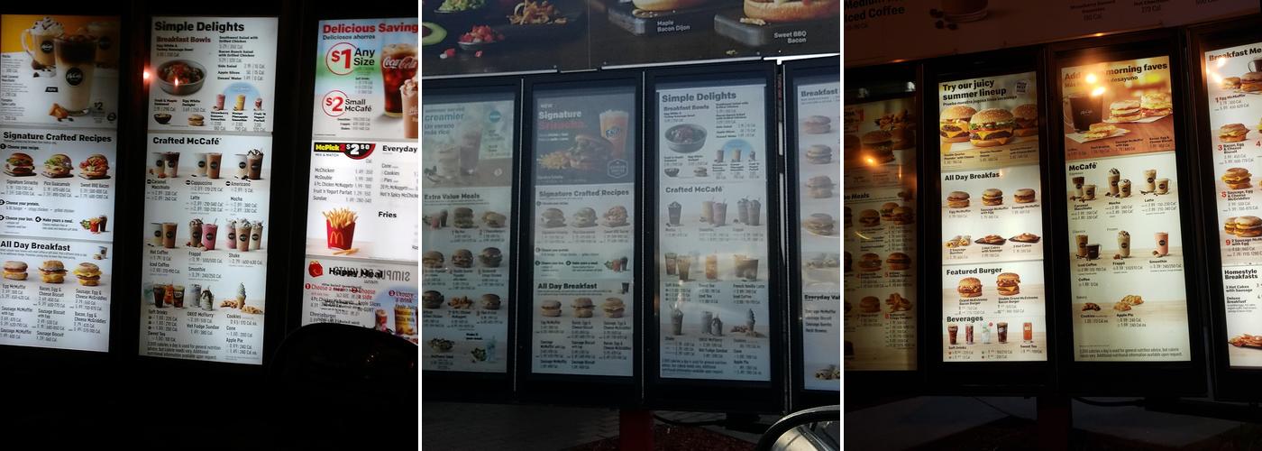 McDonald's Menu