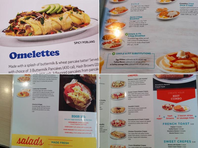IHOP Menu