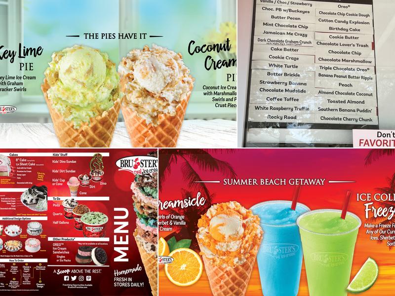 Bruster's Real Ice Cream Menu
