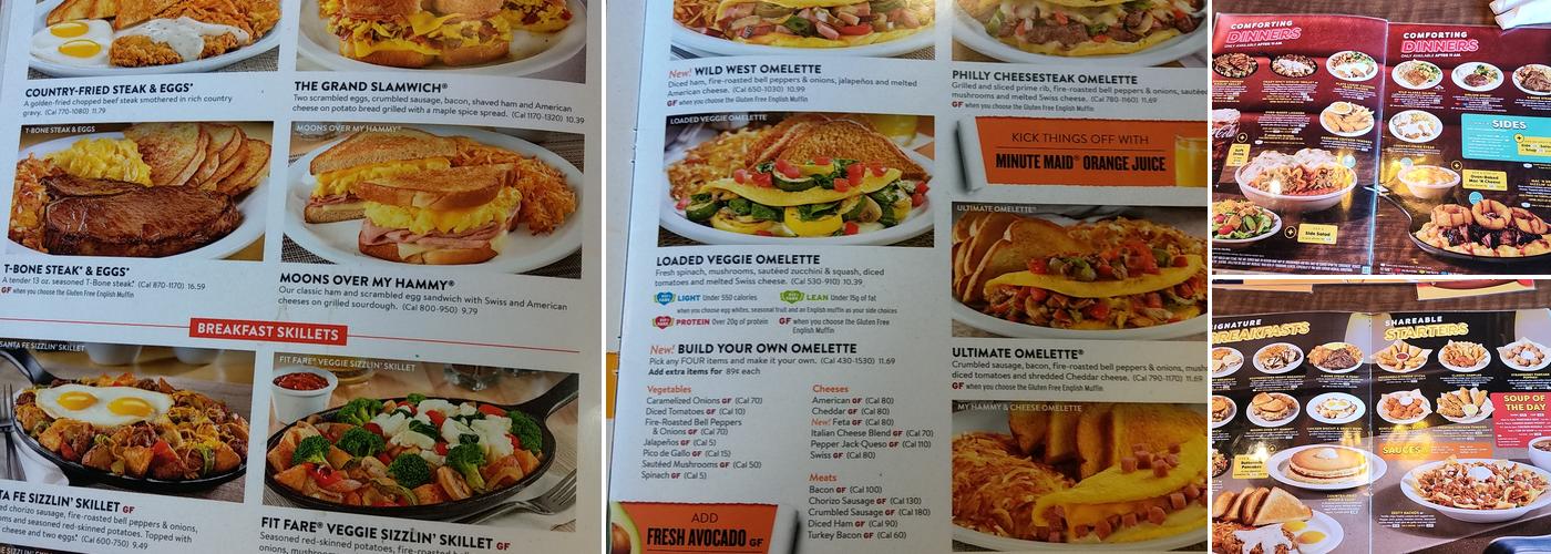 Denny's Menu