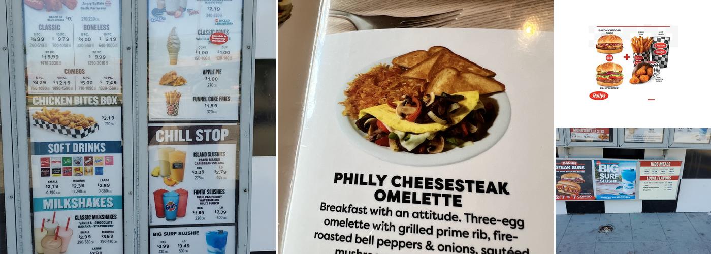 Rally's Menu