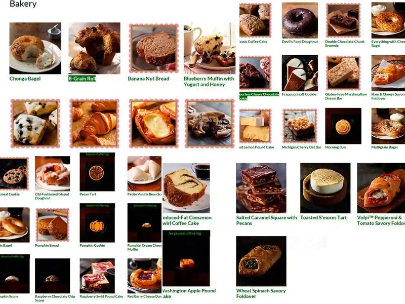 Starbucks Coffee Company Menu