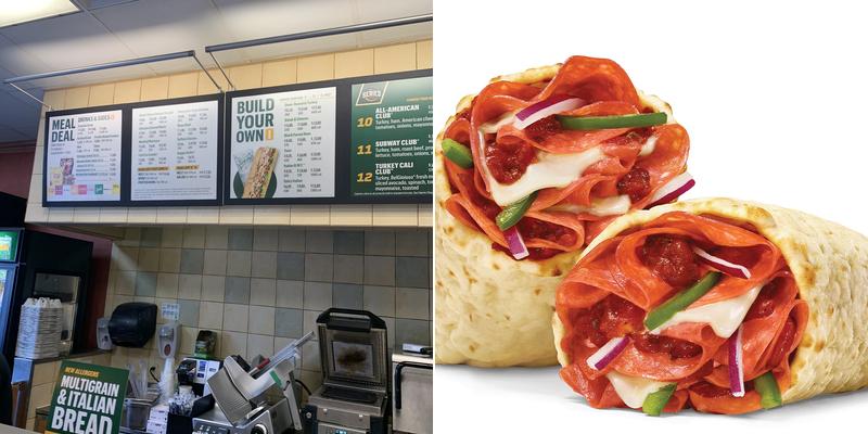 Subway Menu