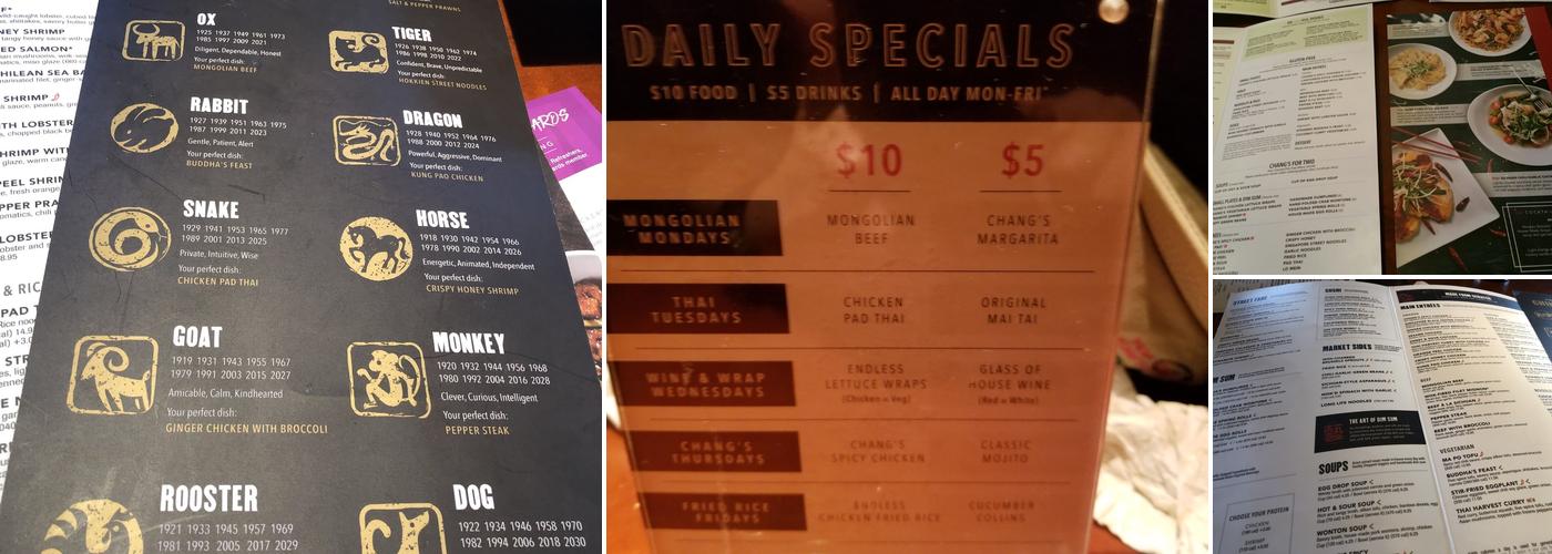 P.F. Chang's Menu