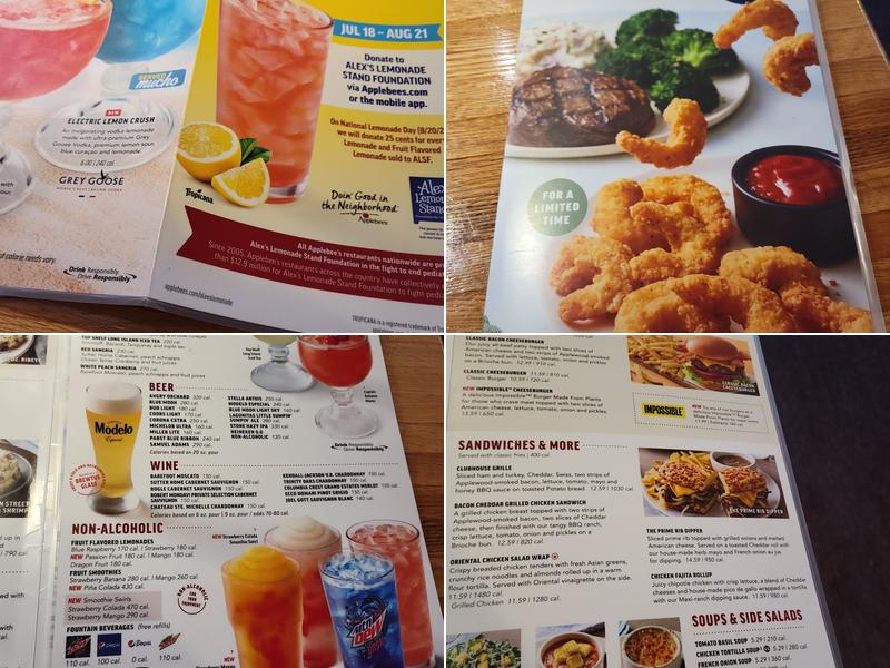 Applebee's Grill + Bar Menu