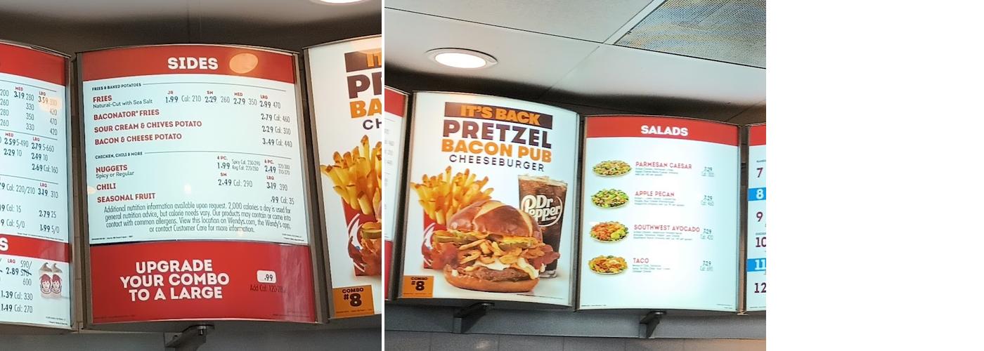 Wendy's Menu