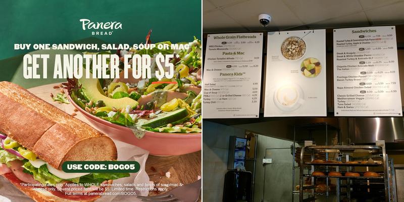 Panera Bread Menu