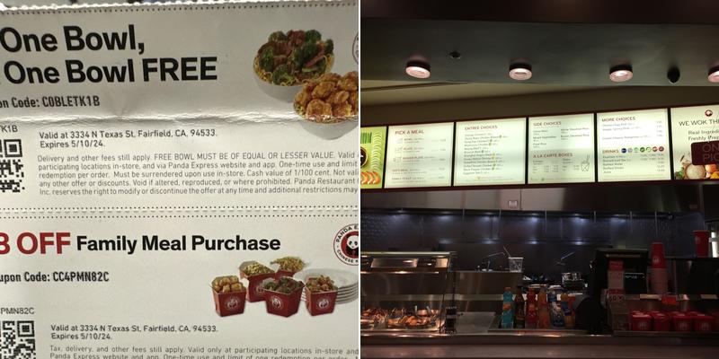 Panda Express Menu