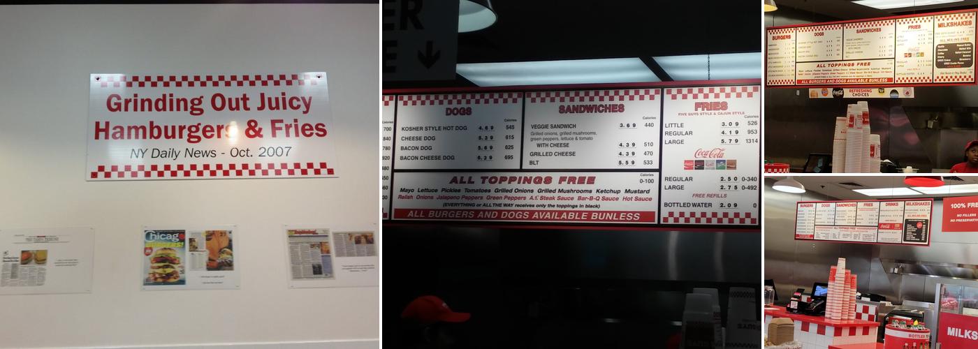 Five Guys Menu