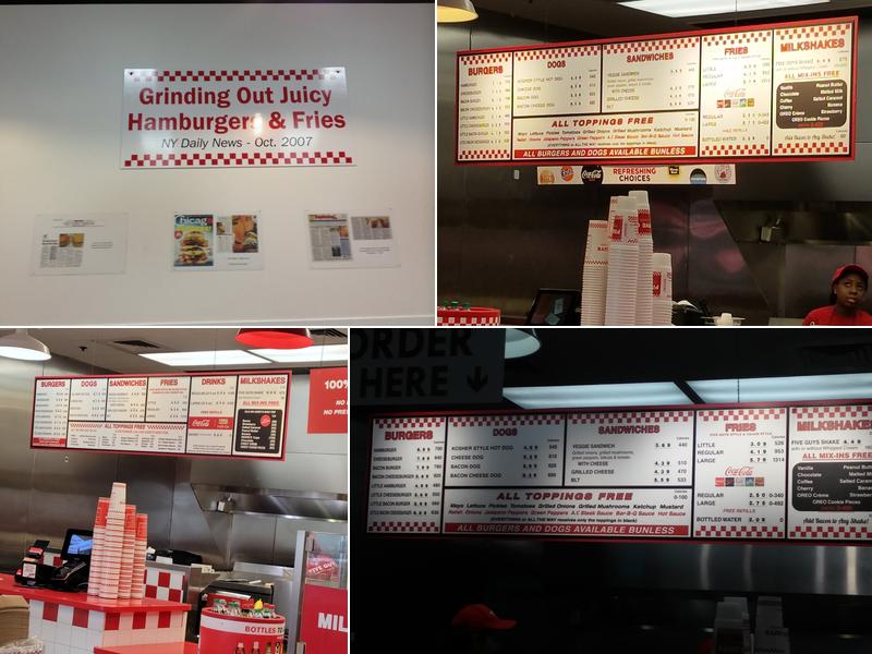 Five Guys Menu