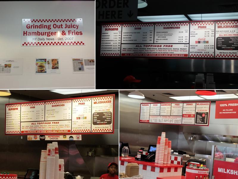 Five Guys Menu