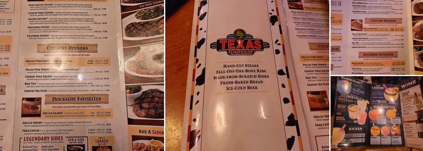 Texas Roadhouse Menu