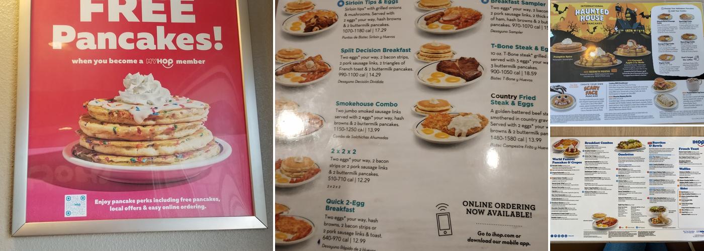 IHOP Menu