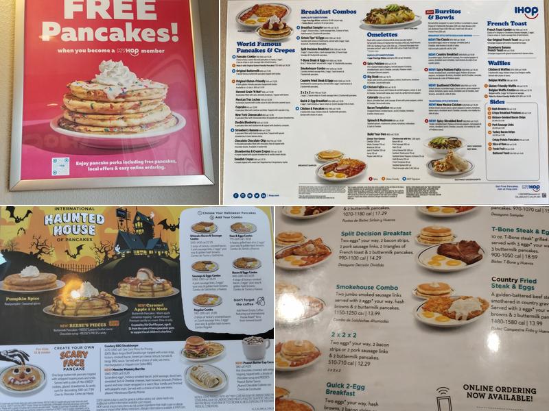 IHOP Menu
