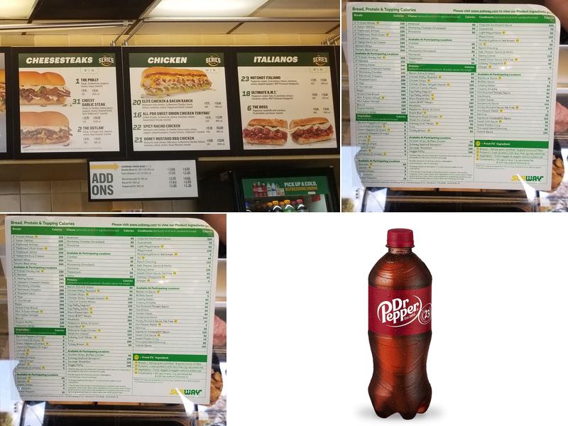 Subway Menu