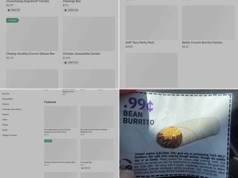 Taco Bell Menu