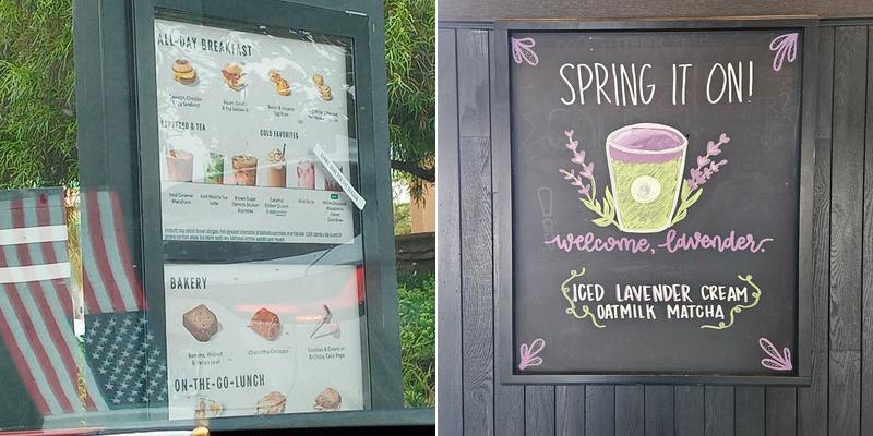 Starbucks Coffee Company Menu