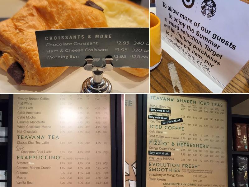 Starbucks Menu