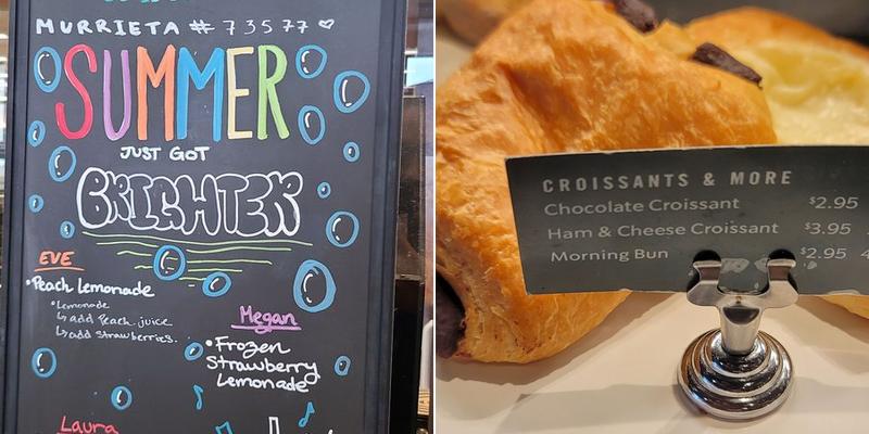 Starbucks Menu
