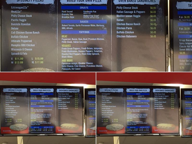 Domino's Pizza Menu