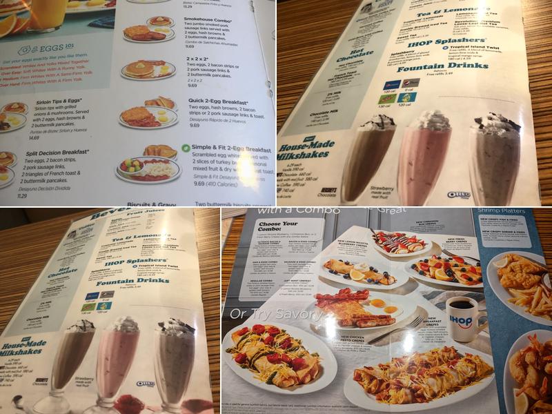 IHOP Menu
