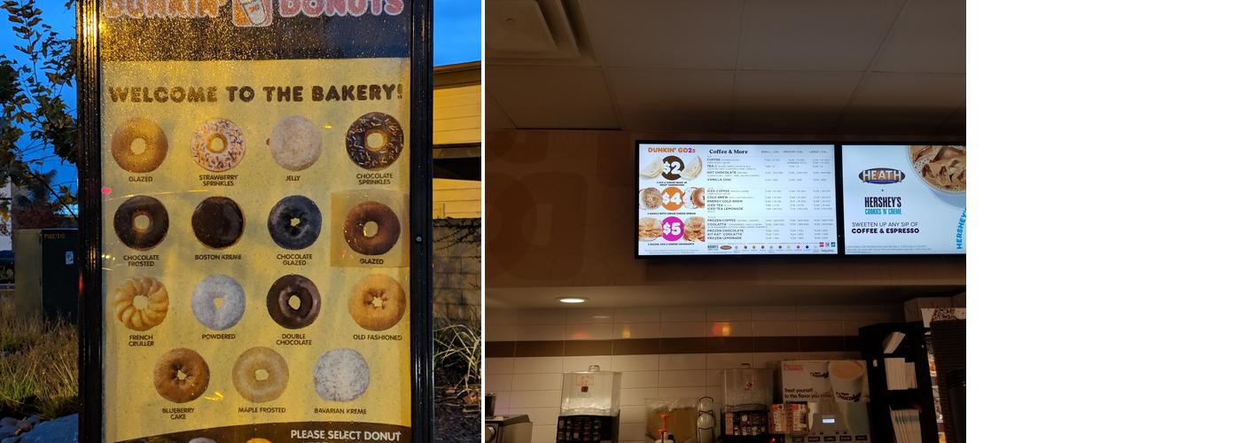 Dunkin' Menu