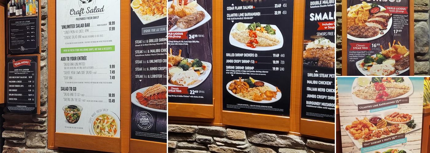 Sizzler Menu